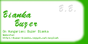 bianka buzer business card